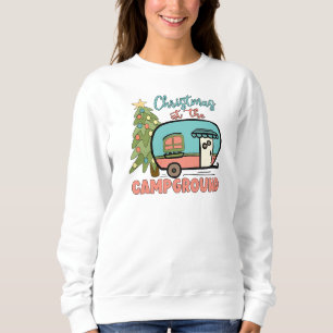 Weihnachten auf dem Campingplatz Camping Outdoor Sweatshirt