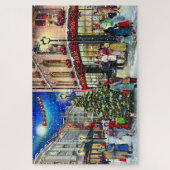 Weihnachten auf dem Platz der Stadt Puzzle (Vertikal)