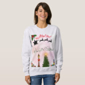 Weihnachten auf dem Sweatshirt der Farm (Vorne ganz)