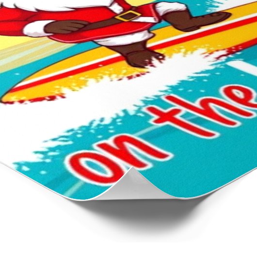 Weihnachten auf dem Wave Poster - Feierliches Küst (Ecke)