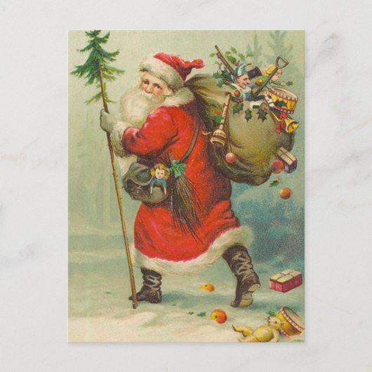 Weihnachten auf dem Weg Postkarte (Vorderseite)
