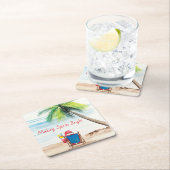 Weihnachten auf den Beach Untersetzer (Vor Ort)