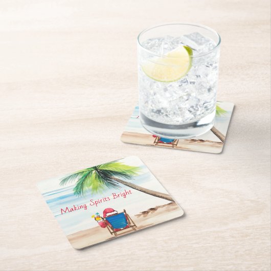 Weihnachten auf den Beach Untersetzer (Vor Ort)