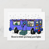 Weihnachten auf den Postkarten der Straße (Vorne/Hinten)