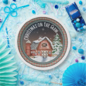 Weihnachten auf den Tellern des landwirtschaftlich Pappteller (Party)