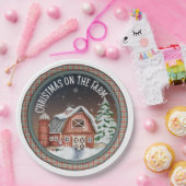 Weihnachten auf den Tellern des landwirtschaftlich Pappteller (Party)