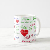 Weihnachten auf der ganzen Welt Kaffeetasse (VorderseiteRechts)