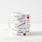 Weihnachten auf der ganzen Welt Kaffeetasse (Vorderseite Links)