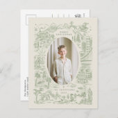 Weihnachten auf der ganzen Welt | Urlaubsglobetrot Postkarte (Vorne/Hinten)