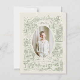 Weihnachten auf der ganzen Welt | Urlaubsglobetrot Postkarte