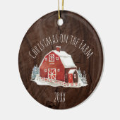 Weihnachten auf der Keramik der landwirtschaftlich Ornament (Links)