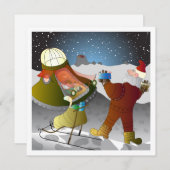 Weihnachten auf der Mondkarte (Vorne/Hinten)