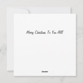 Weihnachten auf der Mondkarte (Rückseite)