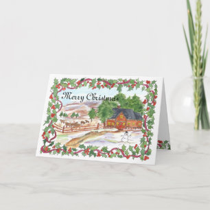 Weihnachten auf der Ranch im viktorianischen Farmh