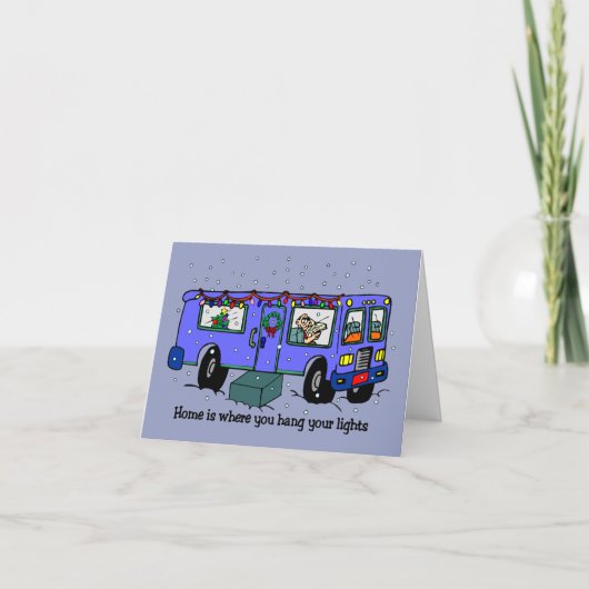 Weihnachten auf der Road Card (Vorderseite)