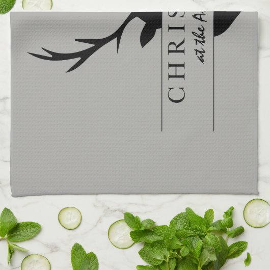 Weihnachten auf der... rustikal, waldreich, geschirrtuch (Gefaltet)