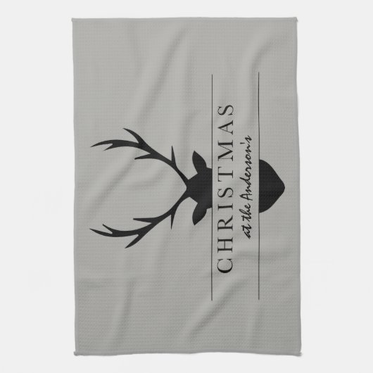 Weihnachten auf der... rustikal, waldreich, geschirrtuch (Vertikal)