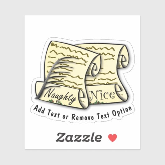 Weihnachten auf der schmutzigen Liste des Weihnach Aufkleber (Blatt)