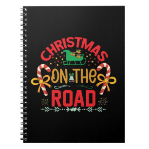 Weihnachten auf der Straße Notizblock