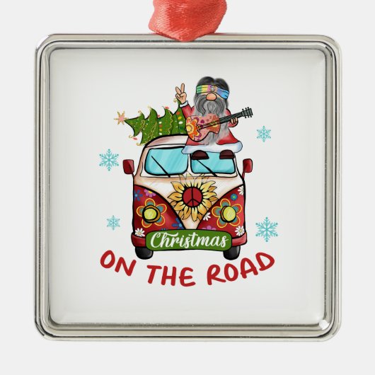 Weihnachten auf der Straße Ornament Aus Metall (Vorne)