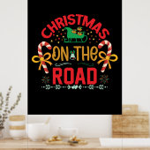Weihnachten auf der Straße Poster (Küche)