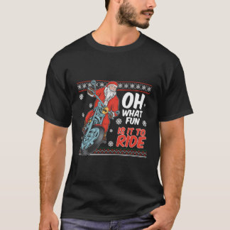 Weihnachten auf einem Motorrad T-Shirt