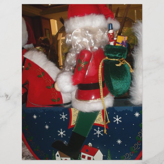 Weihnachten auf einem Pferd mit Schnee Kunst druck (Vorderseite)