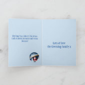 Weihnachten auf einer Kreuzfahrt Grüße Meer Taufe Dankeskarte (Innenseite)