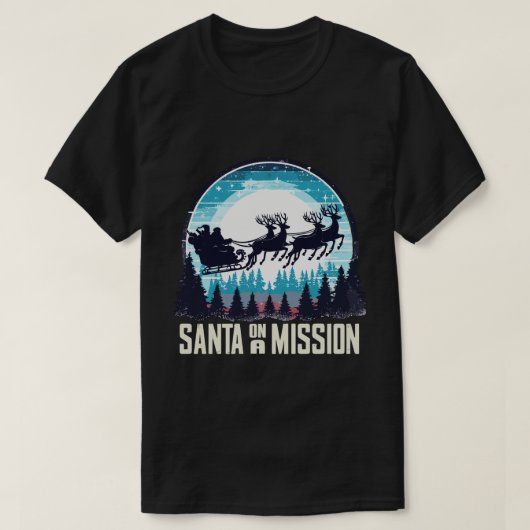 Weihnachten auf einer Mission Weihnachten T-Shirt (Design vorne)