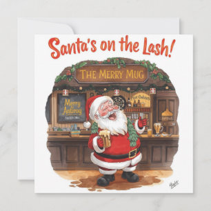 Weihnachten auf Englisch mit Santa Claus im Pub