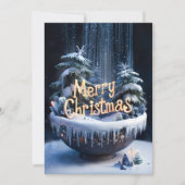 Weihnachten auf magischer Schüssel - Weihnachtskar (Vorderseite)
