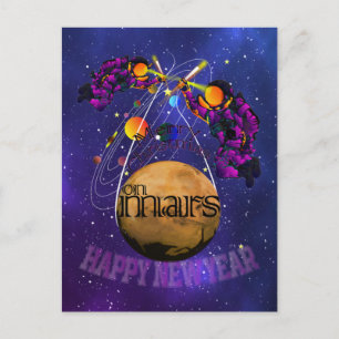 Weihnachten auf MARS Postkarte