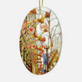 Weihnachten auf Staats-Straße Keramikornament (Links)