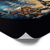 Weihnachten auf Yang-Weihnachtsplakat Poster (Ecke)