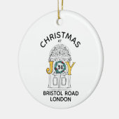 Weihnachten auf Zuhause 1. Weihnachten im neuen Ha Keramik Ornament (Links)