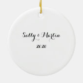 Weihnachten auf Zuhause 1. Weihnachten im neuen Ha Keramik Ornament (Hinten)