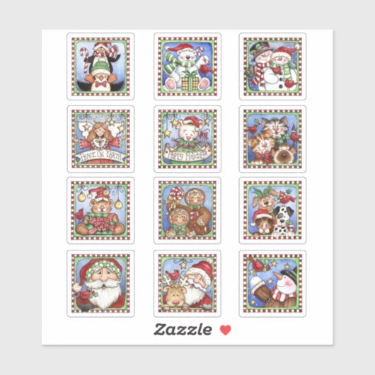 Weihnachten Aufkleber (Blatt)