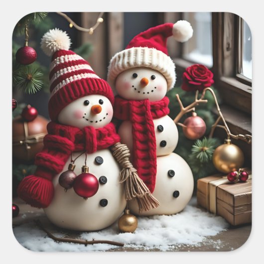 Weihnachten - Aufkleber (Vorderseite)