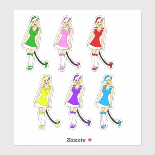 Weihnachten Aufkleber (Blatt)