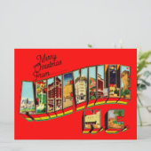 Weihnachten aus Asheville - Große Karte (Stehend Vorderseite)