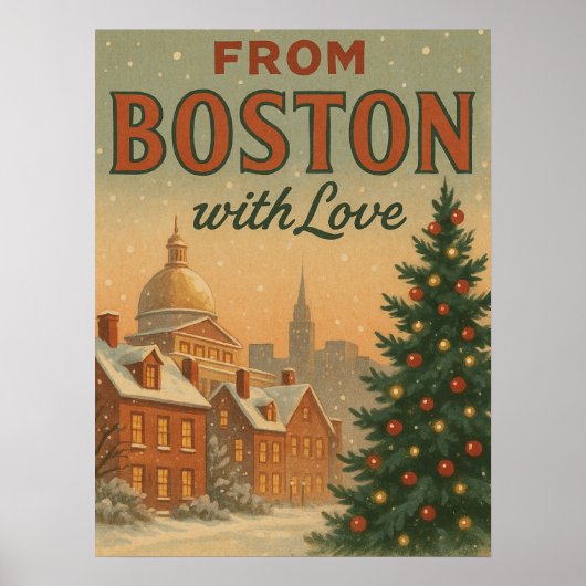 Weihnachten aus Boston mit Liebe  Poster (Vorne)