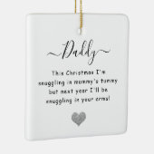 Weihnachten aus dem Kamm Papa zu sein Keramikornament (Rechts)