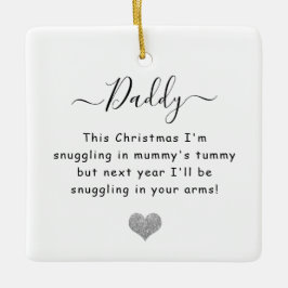 Weihnachten aus dem Kamm Papa zu sein Keramikornament