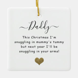 Weihnachten aus dem Kamm Papa zu sein Keramikornament
