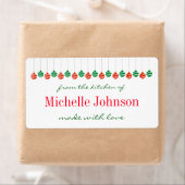 Weihnachten aus der Küche hausgemachte Etiketten (Insitu)