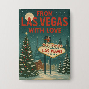 Weihnachten aus Las Vegas mit Liebe Button