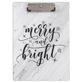 Weihnachten aus Marmor Klemmbrett (Vorderseite)