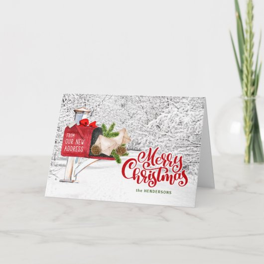 Weihnachten aus unserer neuen Adresse (Vorderseite)