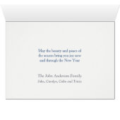 Weihnachten aus Washington Dei Christmas Card (Innenansicht Horizontal (Unten))