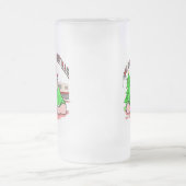 Weihnachten aus weißem Trash, Mattglas Bierglas (Mittel)